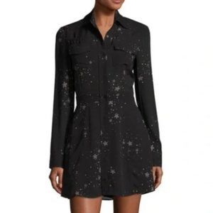 NWT A.L.C. Pedro Star Blouse Mini Long Sleeve Silk Dress